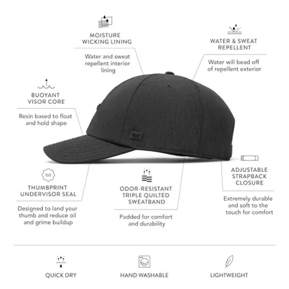 Performance Dad Hat Water-Resistant Relaxed Fit Unisex Golf Workout Cap ANKOR Performance Hat - Water Resistant UPF 50 Lightweight  main image 4